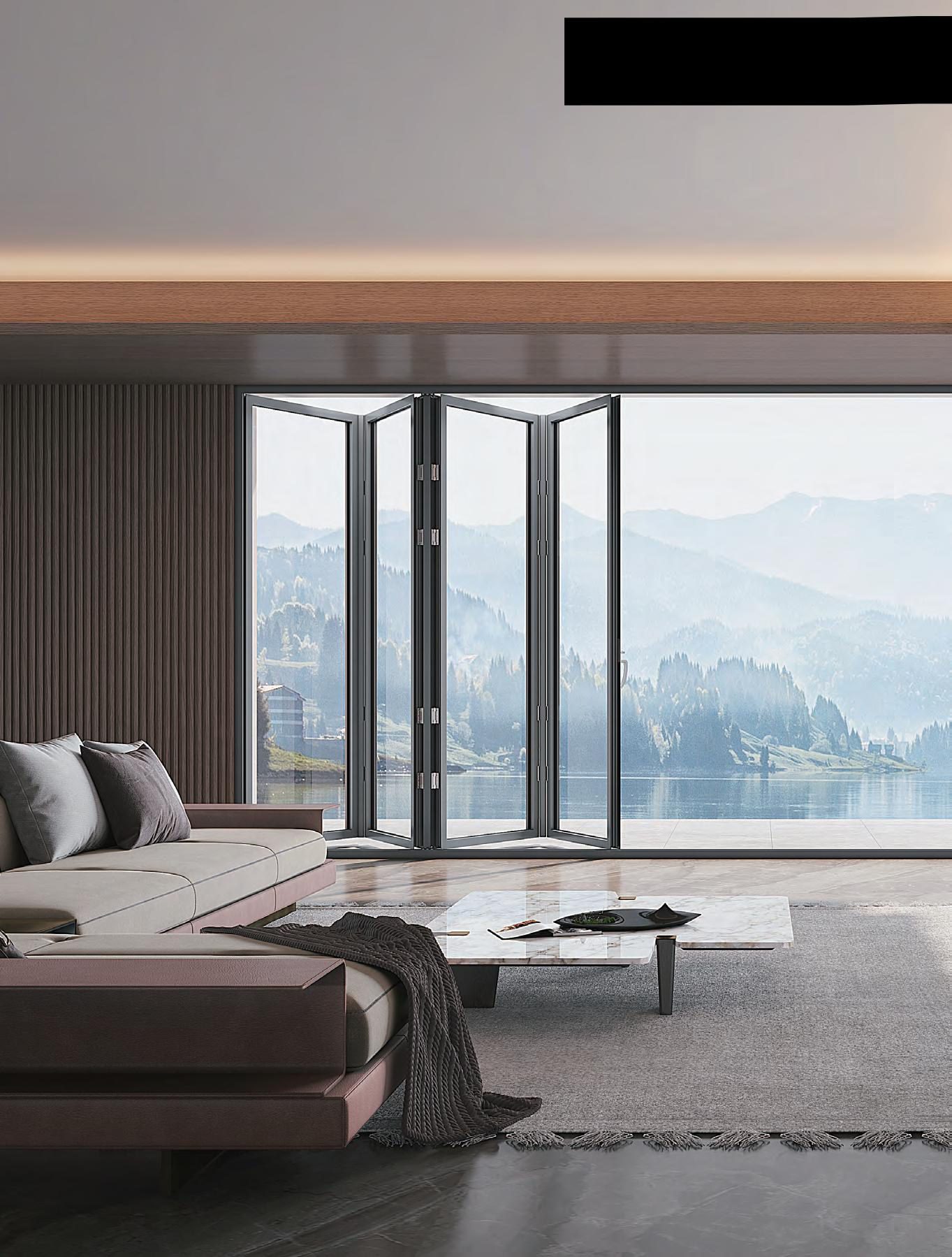 68 / 75 Series Aluminum Folding Door — Vanora aluminum windows and doors